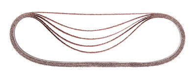 Лента шлифовальная 13х533 мм, P100, 5 шт. Makita