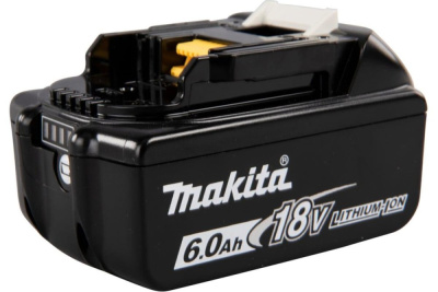 Аккумулятор Makita BL1860B • 18V LXT Li-ion • 6.0Ah • индикатор заряда • 1 шт.
