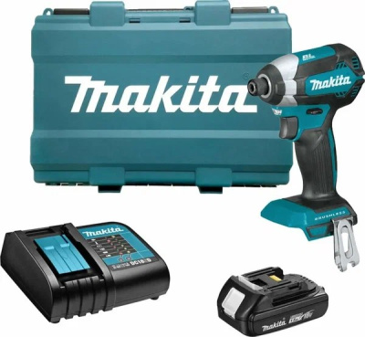 Аккумуляторный ударный шуруповерт Makita DTD153SY • 18V LXT • 1/4 • 170 Нм