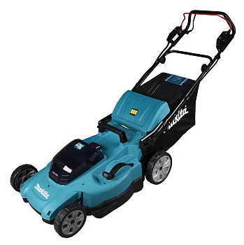 Аккумуляторная газонокосилка Makita DLM539Z • 18V X2 LXT • 860 Вт • 53 см • травосборник 70 л • привод 2.5-5 км/ч • 4в1 • XPT