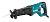 Сетевая сабельная пила Makita JR3051TK • 1200 Вт • 30 мм • 0-3000 об/мин