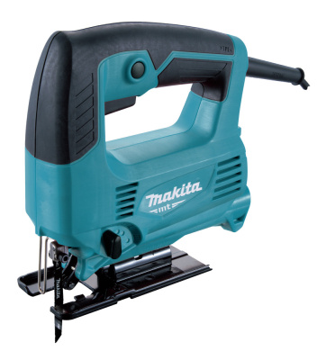 Сетевой лобзик Makita M4301B • 450 Вт • 0-3100 об/мин • рез дерева 65 мм • ход 18 мм • маятниковый ход • коробка