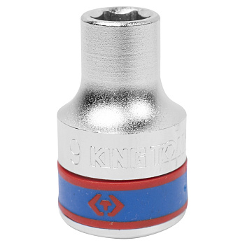 Головка торцевая стандартная шестигранная 1/2", 9 мм KING TONY 433509M Головка торцевая стандартная шестигранная 1/2", 9 мм KING TONY 433509M