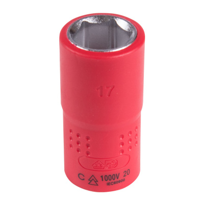 KING TONY Головка торцевая диэлектрическая шестигранная 1/2", 17 мм