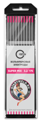 Вольфрамовый электрод SUPER MIX 3,2х175 (розовый) WE32175