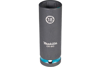 Ударная удлиненная торцовая головка Impact Black 1/2" 18x81,5 мм Makita