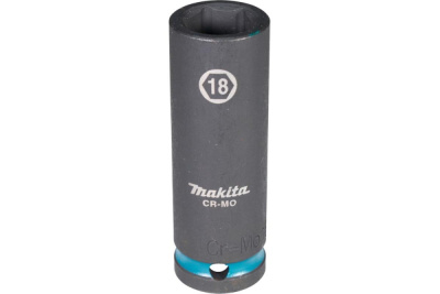 Ударная удлиненная торцовая головка Impact Black 1/2" 18x81,5 мм Makita