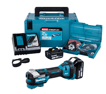 Аккумуляторный мультитул Makita DTM52RTJX1 • 18V LXT • Starlock • Starlock Plus • Starlock Max
