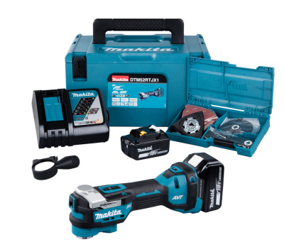 Аккумуляторный мультитул Makita DTM52RTJX1 • 18V LXT • Starlock • Starlock Plus • Starlock Max