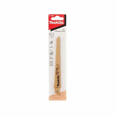 Сабельная пилка для дерева 150x1,2x6TPI, 2 шт. Makita