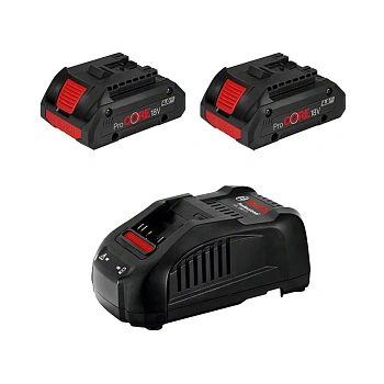 Акк. наборы батарей Li-Ion + ЗУ Аккумулятор Li-ion 2 x ProCORE18V 4.0 Ач + GAL 1880 CV