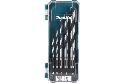 Набор сверл по дереву, 5 шт. Makita • 4,5,6,8,10 мм