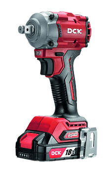 Гайковерт аккум ударный бесщеточный DCK KDPB358, 18В, 1/2 ", 2*5А/ч, 358нм