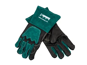 Краги сварочные КЕДР КС-20 ПРЕМИУМ, (M), черно-зеленые Краги сварочные КЕДР КС-20 ПРЕМИУМ, (M), черно-зеленые