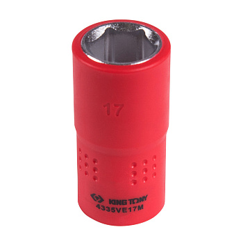 KING TONY Головка торцевая диэлектрическая шестигранная 1/2", 17 мм