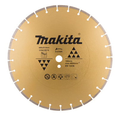 Алмазный диск сегментированный по бетону 400х20/25,4 Makita