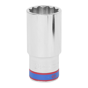 Головка торцевая глубокая двенадцатигранная 1/2", 28 мм KING TONY 423028M Головка торцевая глубокая двенадцатигранная 1/2", 28 мм KING TONY 423028M