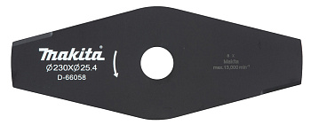 Нож для травы, 2 зуба, d- 230x25,4мм Makita