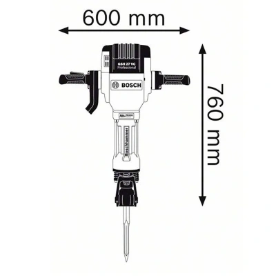 Отбойные молотки и бетоноломы GSH 27 VC BOSCH