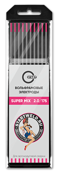 Вольфрамовый электрод SUPER MIX 2,0х175 (розовый) WE20175