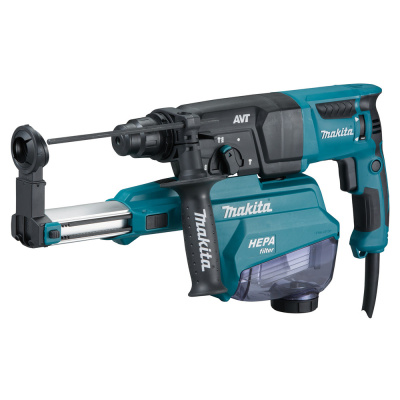 Сетевой перфоратор с системой пылеудаления Makita HR2653 • 800 Вт • SDS-PLUS • 26 мм • 2,9 Дж • 3 режима