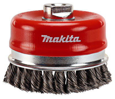 Щетка проволочная чашечная PREMIUM Makita • d100 мм • толщ. проволоки 0.5 мм • пучки • металл • M14x2